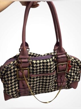 Vintage 90’s Rafé Houndstooth Shoulder Bag